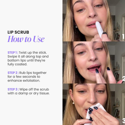 Wonderskin Lip Scrub – Valentine's Day Beauty Gift for Women, Nourishing Lip Prep and Balm