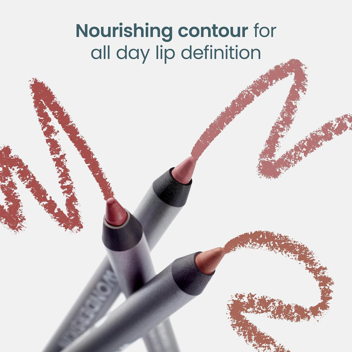 Wonderskin Vegan Lip Pencil 360 Contour – Daily Wellbeing Lip Color, Transfer-Proof Pencil with Jojoba and Cottonseed
