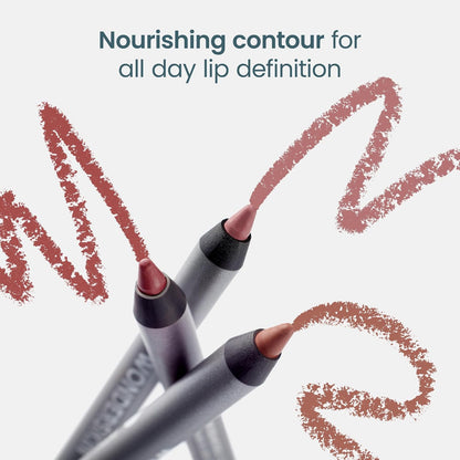 Wonderskin Vegan Lip Pencil 360 Contour – Daily Wellbeing Lip Color, Transfer-Proof Pencil with Jojoba and Cottonseed