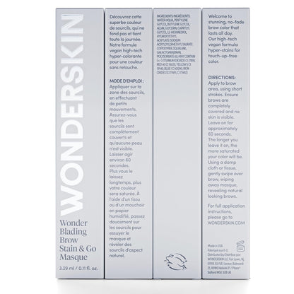 Wonderskin Wonder Blading Brow Stain – Stress-Free Multi-Day Brows That Free Up Morning Time for Wellness Practices