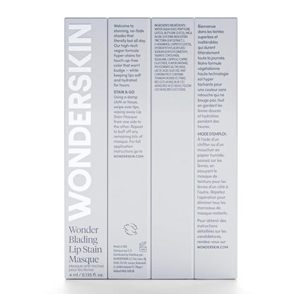 Wonderskin Wonder Blading Liquid Blading Lip Stain – Bridesmaid or Wedding Gift, Mask-Proof Peeling Lip Color in Lovely Shade