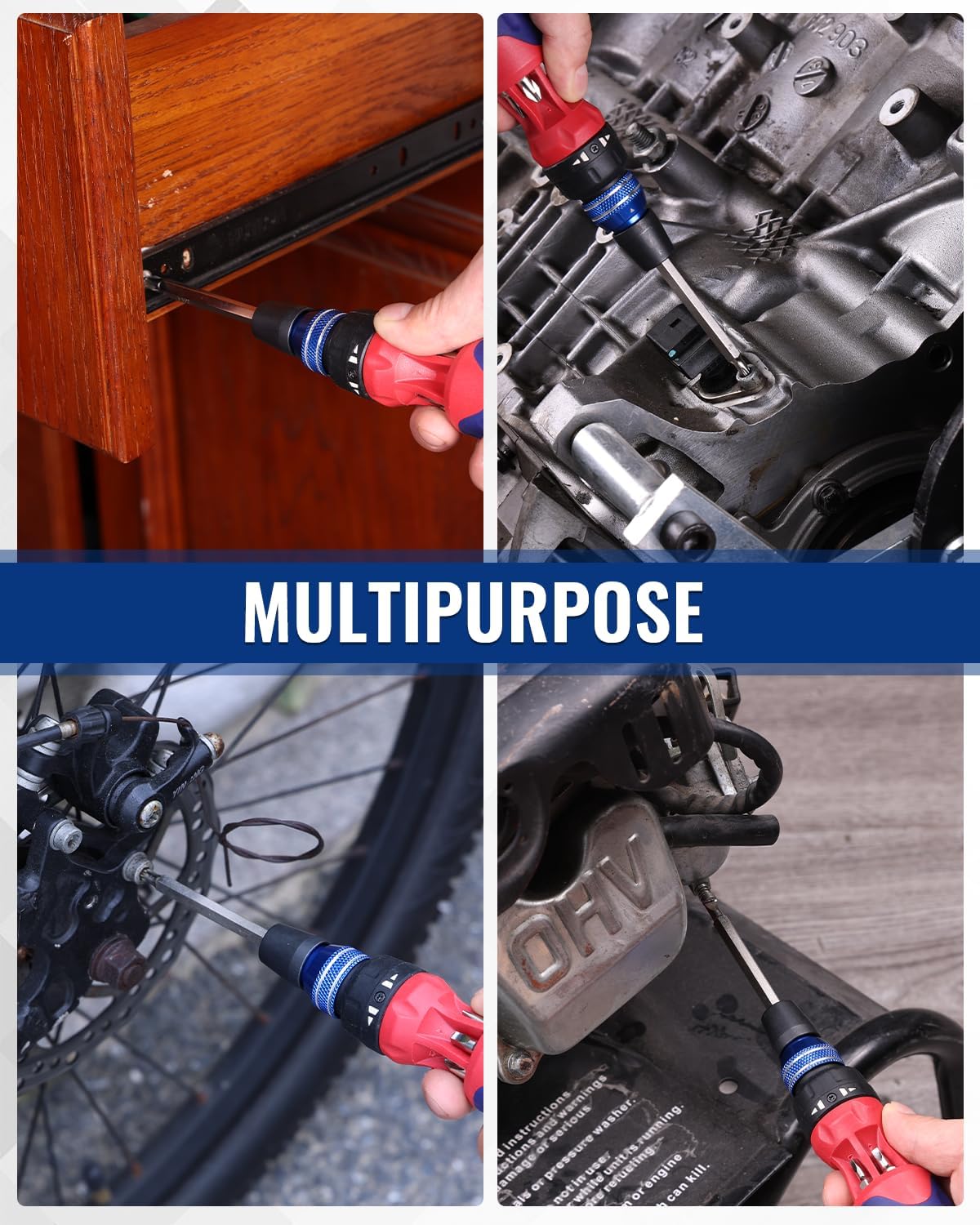 WORKPRO Ratcheting Bit Driver – Unique Valentines Day Gift for Boyfriend Who Fixes Everything