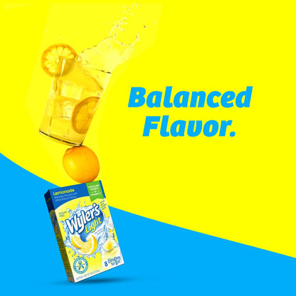 Wyler's Light Singles To Go Powder Packets – Kid Friendly Lunchbox Water Flavor, Sugar-Free Lemonade Sticks for School and Soccer Practice