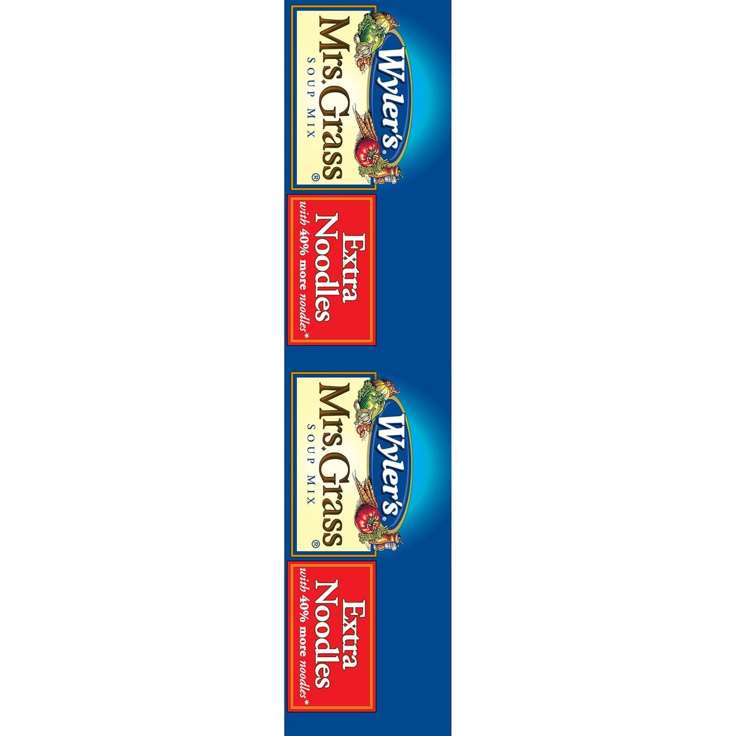 Wyler's Mrs. Grass Extra Noodles Soup Mix – Office Breakroom Pantry Stock for Busy Workweeks