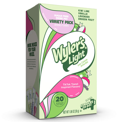 Wyler's Watertok Fun Flavors – Mindful Drinking Mix for Office Desk and Home Kitchen, Sugar-Free Singles