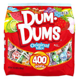 Dum Dums Classic Mix Lollipops 400 ct Bulk – Individually Wrapped Allergy-Safe Candy for Children's Birthday Goodie Bags, Piñatas and Classroom Rewards