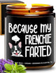 Funny Frenchie Candle