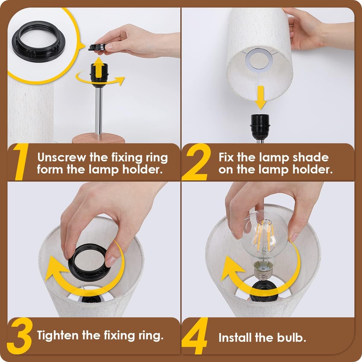 Yarra-Decor Decorative Touch Lamp – Stylish Guest Room Lighting with 3-Way Dimmable Glow