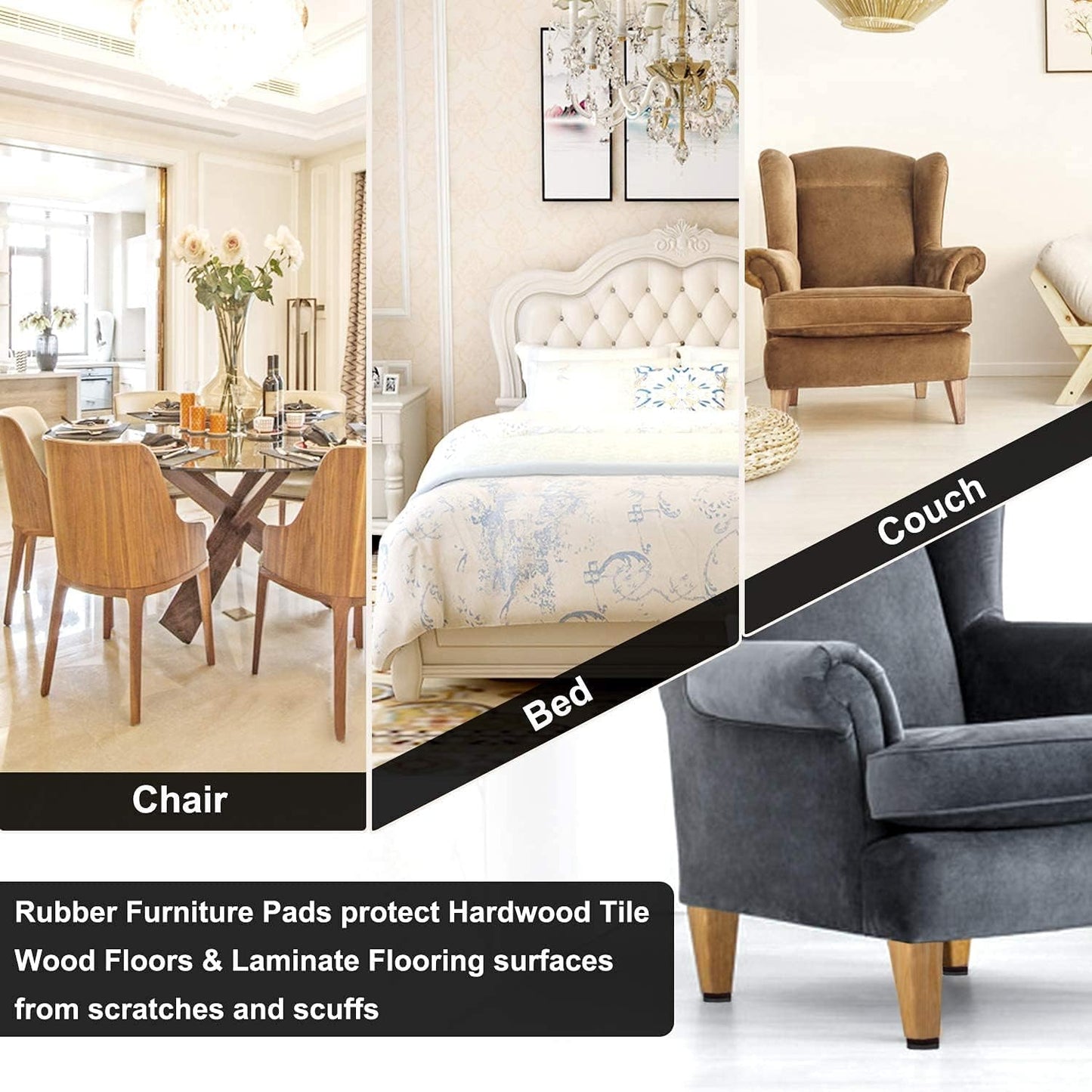 Yelanon Self Adhesive Furniture Feet – Living Room Aesthetic Helper That Stops Couches From Sliding
