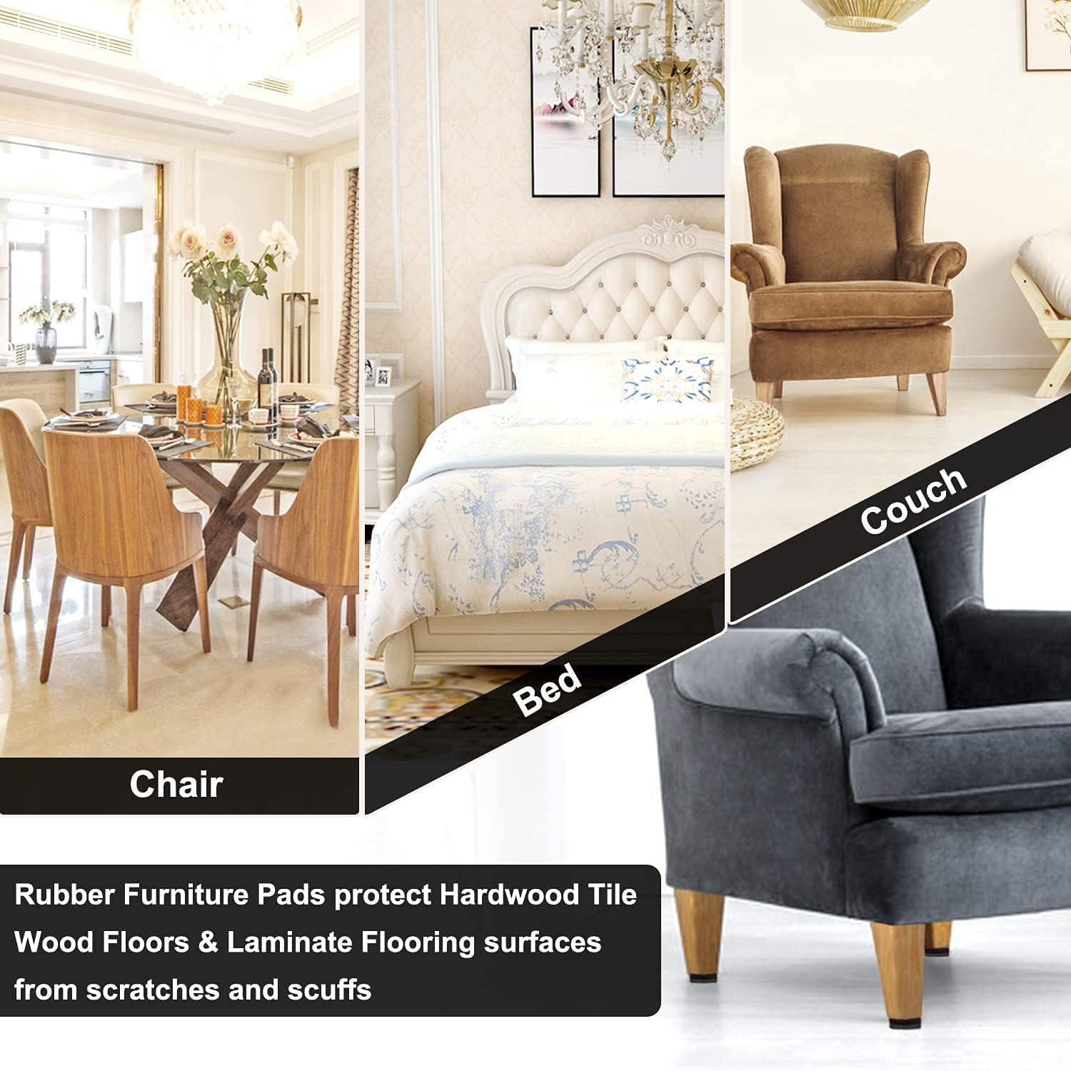 Yelanon Self Adhesive Furniture Feet – Living Room Aesthetic Helper That Stops Couches From Sliding