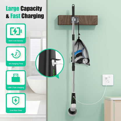 YKYI Electric Scrubber for Working Parents and Renters – Finish a Full Apartment Reset in One Session Without Recharging or Switching Tools