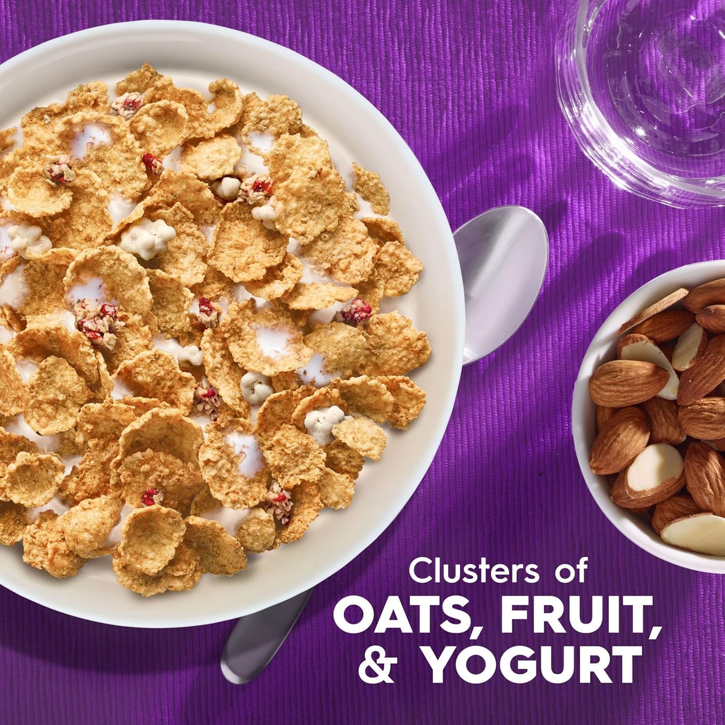 yogurt-covered clusters for added flavor and texture variety
