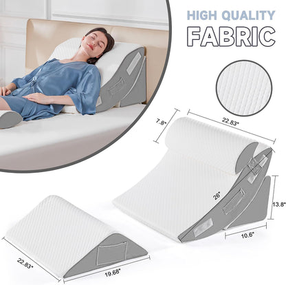 Yojoker 4PCS Wedge Pillow Set – Heartfelt Birthday Gift for Her with Back or Reflux Issues