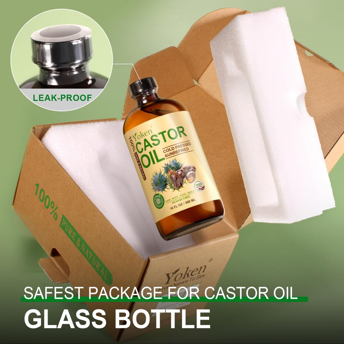 Yoken EWG Castor Oil – Streamlined Self-Care for Women Who Choose Fewer, Better Products