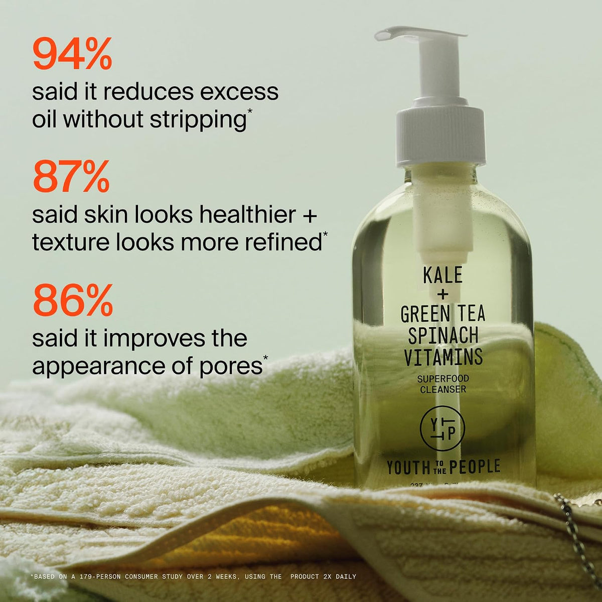 Youth To The People Superfood Cleanser - Streamlined Superfood Wash for Zero-Waste and Capsule Bathroom Setups