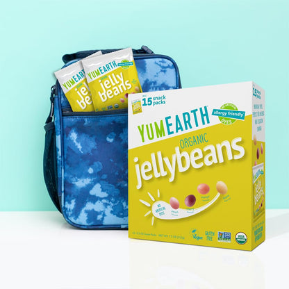 YumEarth Organic Jelly Beans – Clean Label Fruity Candy for Picky Eaters with Allergies, Assorted Fruit Flavors, 7.5 oz Pack of 15