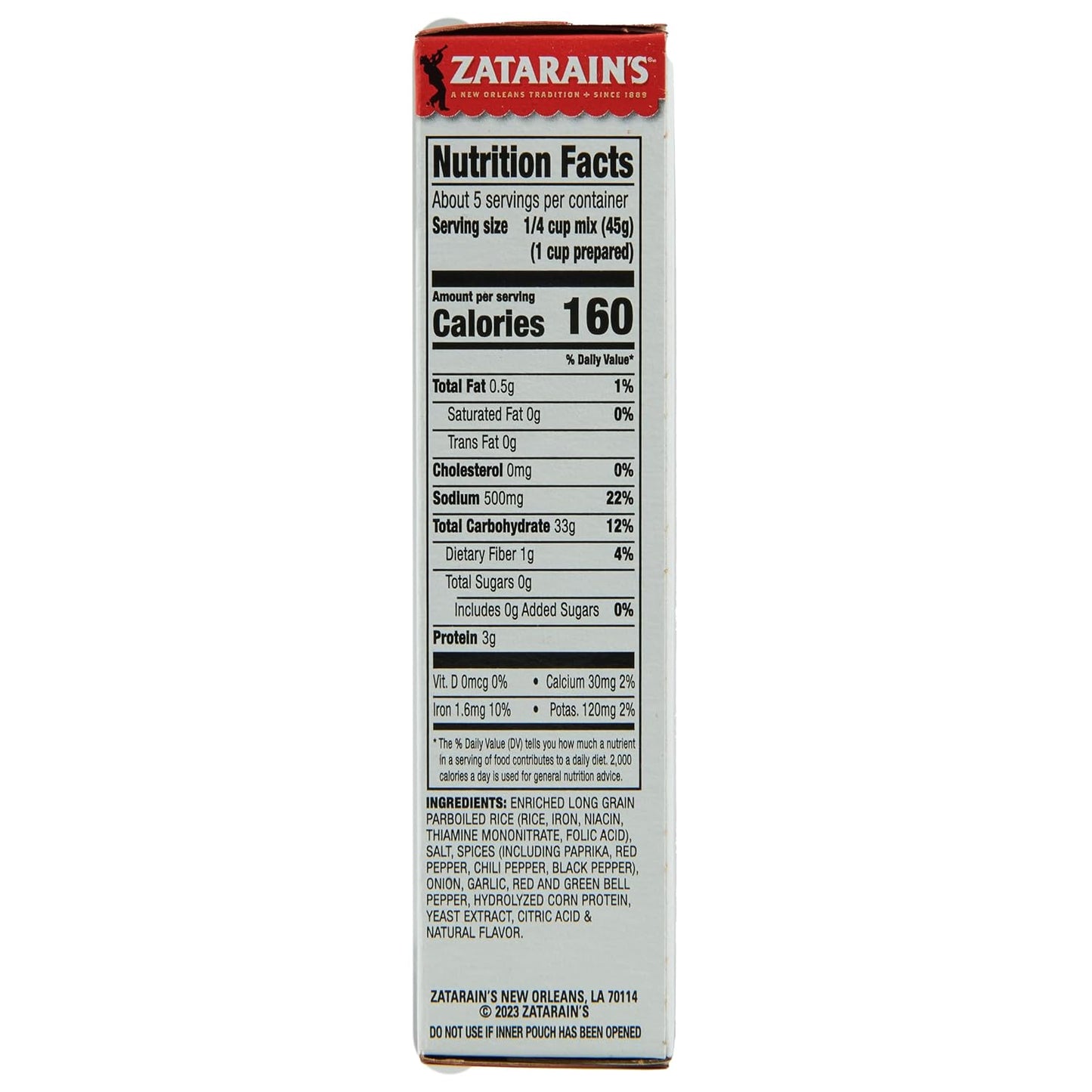 Zatarain's Jambalaya 8 oz – Real Vegetables and No Artificial Flavors for Wholesome Home Dining