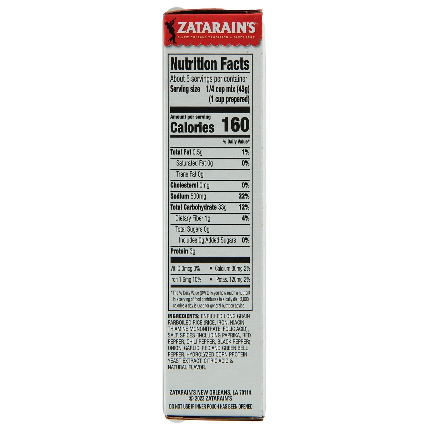 Zatarain's Jambalaya 8 oz – Real Vegetables and No Artificial Flavors for Wholesome Home Dining