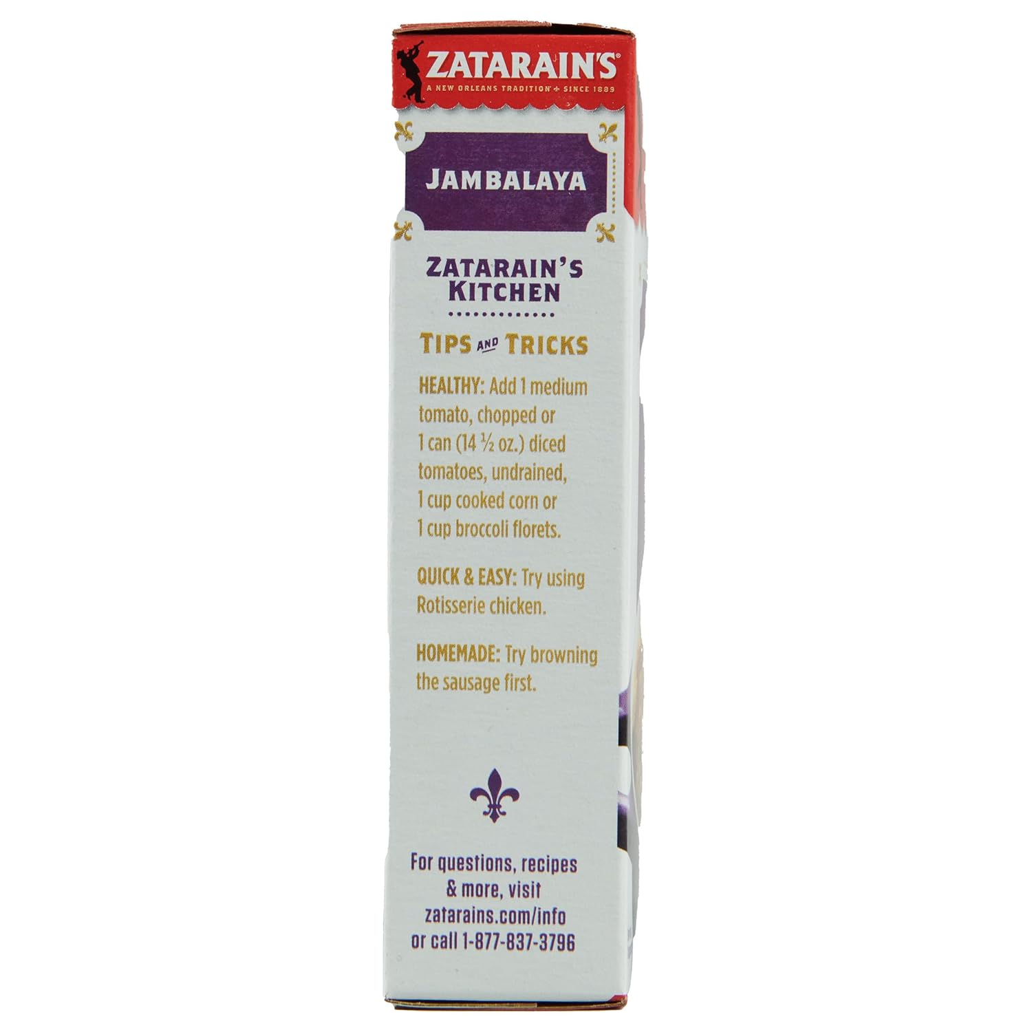 Zatarain's Jambalaya 8 oz – Real Vegetables and No Artificial Flavors for Wholesome Home Dining