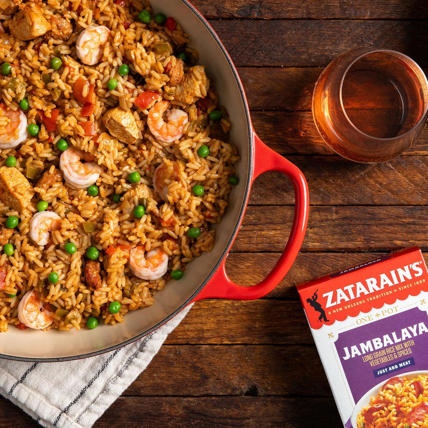 Zatarain's Jambalaya 8 oz – Real Vegetables and No Artificial Flavors for Wholesome Home Dining