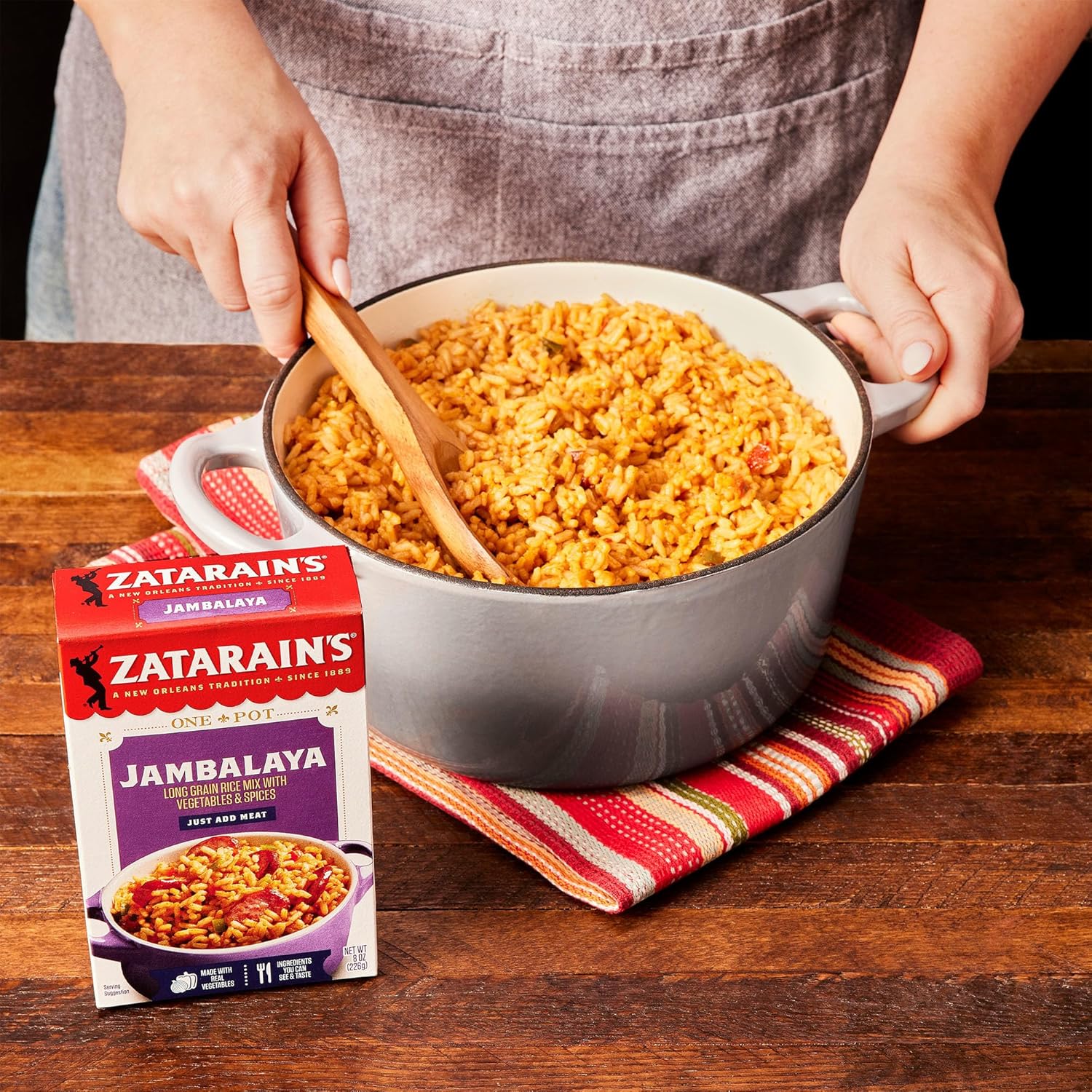Zatarain's Jambalaya 8 oz – Real Vegetables and No Artificial Flavors for Wholesome Home Dining