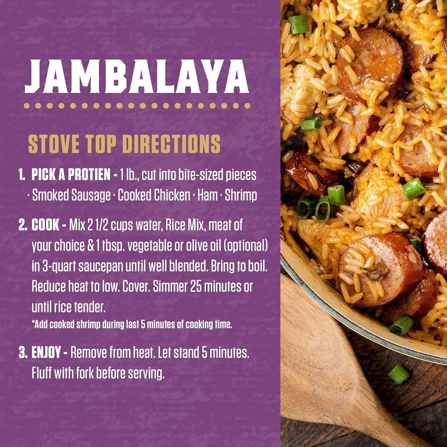 Zatarain's Jambalaya 8 oz – Real Vegetables and No Artificial Flavors for Wholesome Home Dining