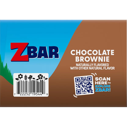 Zbar Chocolate Brownie Soft-Baked Bars — No Artificial Flavors or Preservatives Family Snack Upgrade, USDA Organic 24 Pack