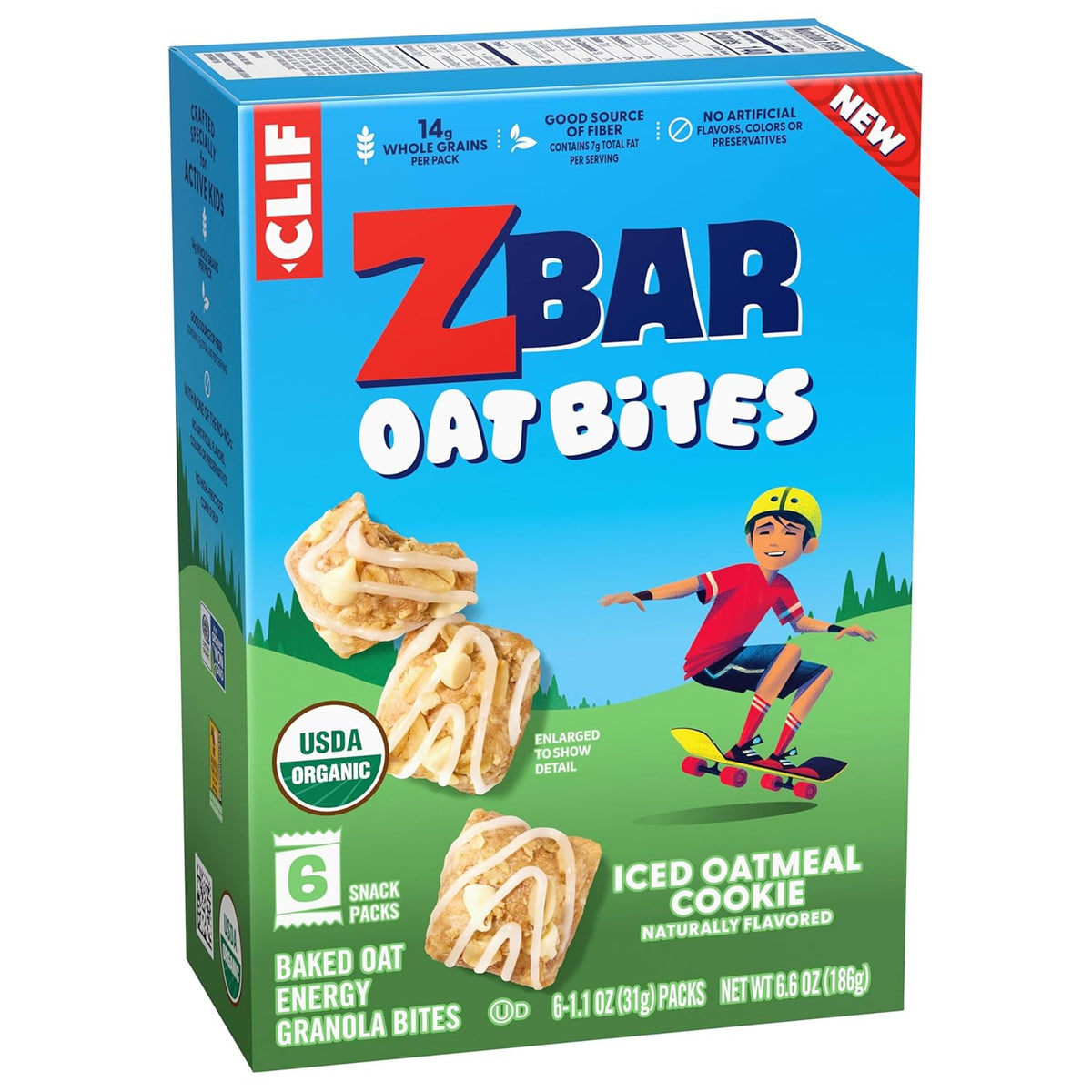 Zbar Oat Bites - Iced Oatmeal Cookie - Welcome Home Hostess Gift for Playdate Hosts and Visiting Grandkids - 6 Packs