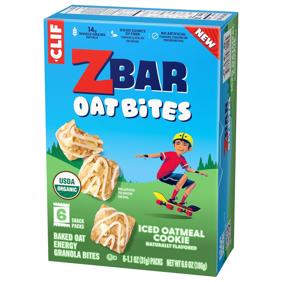 Zbar Oat Bites - Iced Oatmeal Cookie - Welcome Home Hostess Gift for Playdate Hosts and Visiting Grandkids - 6 Packs