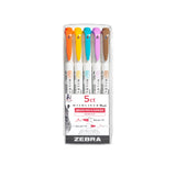 Zebra Pen MILDLINER Highlight Marker – Gift-Ready Stationery for Calligraphy and Journaling Hobbyists, Warm 5-Pack