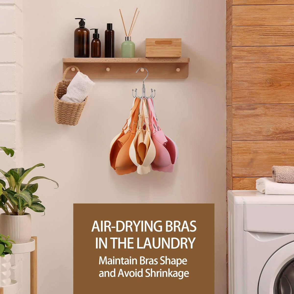 ZEDODIER 24-Slot Bra Organizer – Time-Saving Closet Hanger for Faster Morning Routines