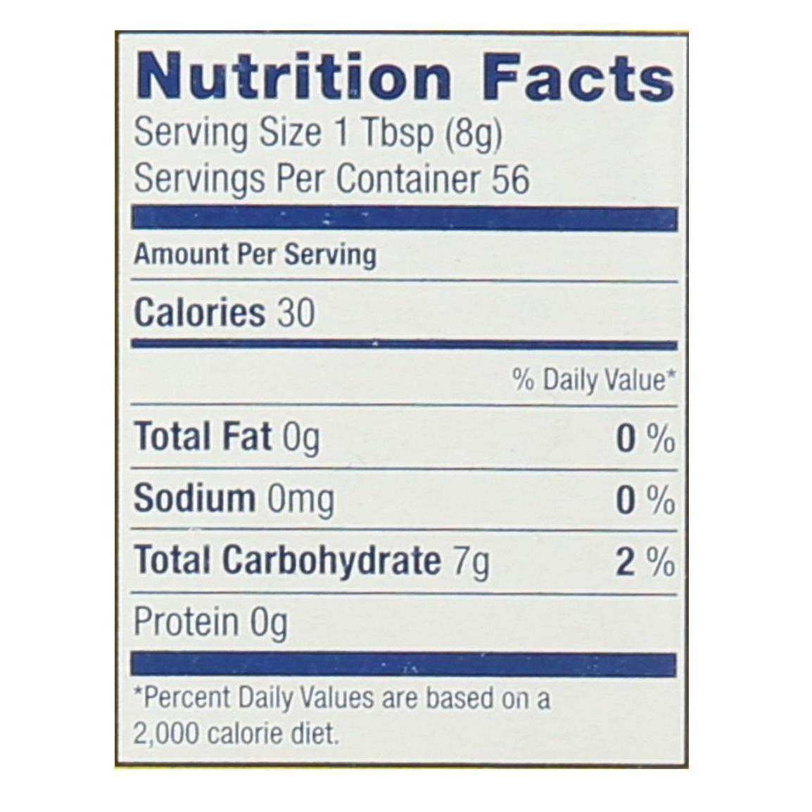 zero cholesterol per serving