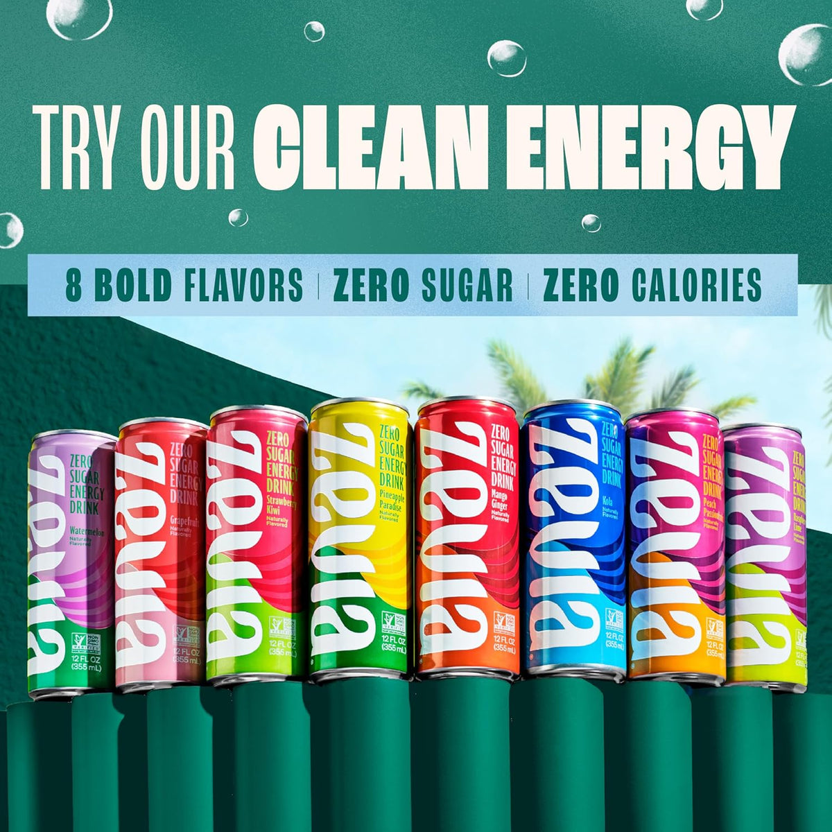 Zevia Zero Sugar Soda Variety Pack 12 oz Cans – Non-GMO Vegan Soda for Poolside Cookouts and Outdoor Parties