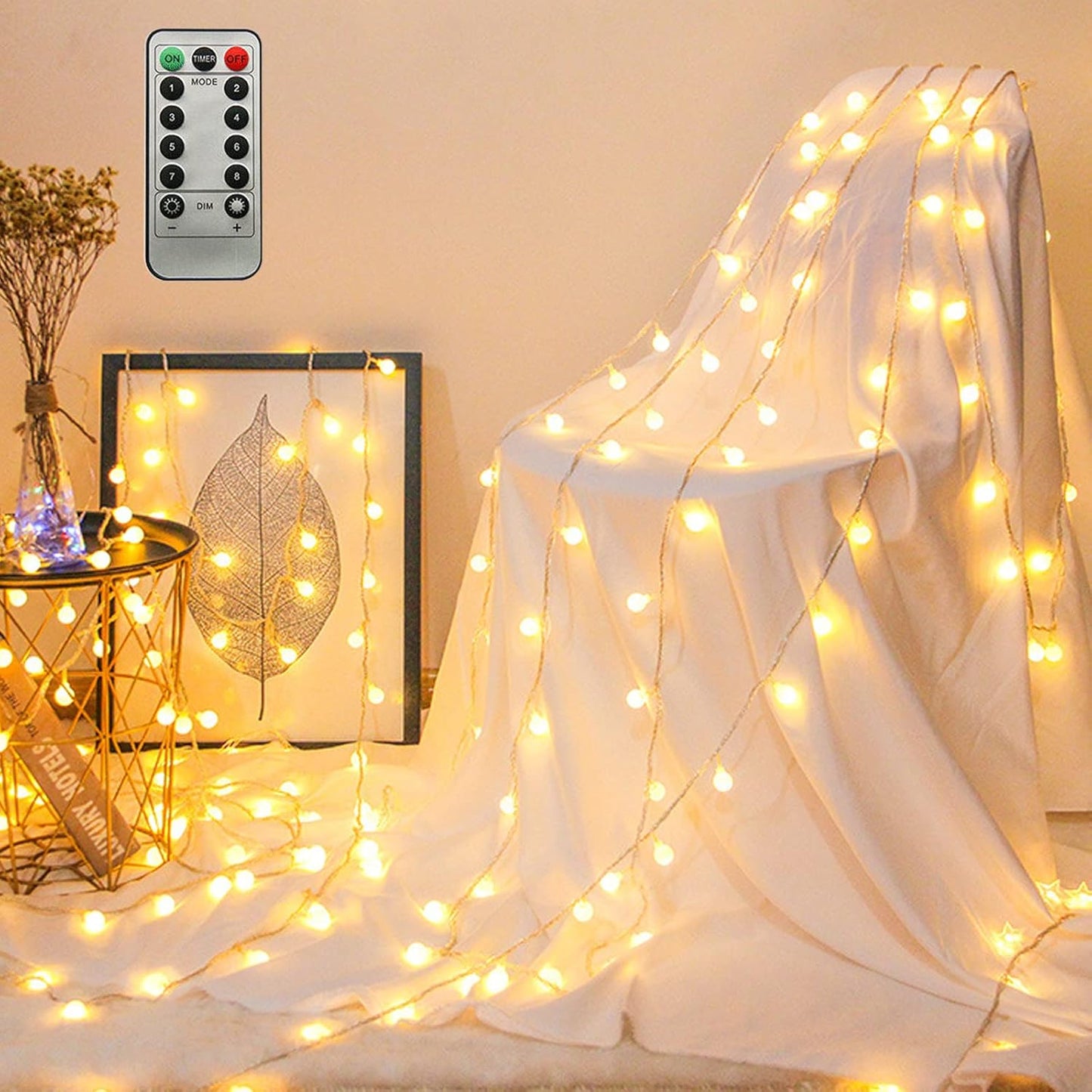 ZIMINGU LED Fairy String Lights – Pet Friendly Cool Touch Globe Lights for Christmas Tree and Crate Free Holiday Decor, USB Powered