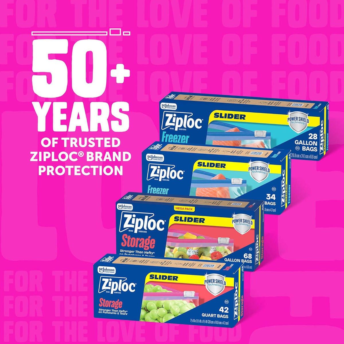 Ziploc Gallon Reusable Bags – Kitchen Counter Storage for Portioning Meals Ahead of the Week