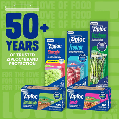 Ziploc Reusable Sandwich Bags for Simple Pantry Storage – One Bulk Box Replaces Constant Reorders