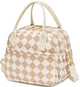 Brown-White Check - Medium
