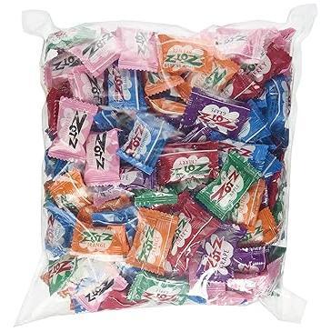 ZOTZ Fizzy Sour Candy 7 Flavor Assortment - Safe Individually Wrapped Kids Party Candy for Birthday Goodie Bags, Piñata Filler and School Rewards